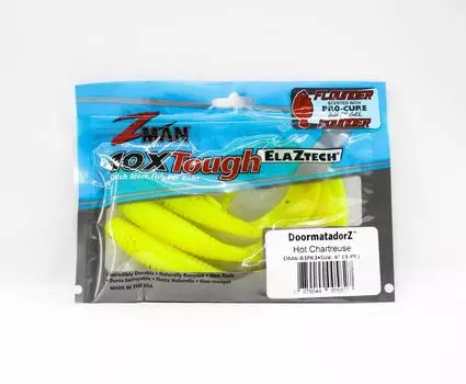 Zman Soft Lure DoormatadorZ 6 дюймов 3 штуки в упаковке Hot Chartreuse (5827)
