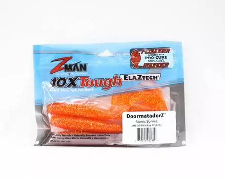 Zman Soft Lure DoormatadorZ 6 дюймов 3 шт. в упаковке Atomic Sunrise (5889)