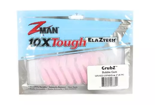 Zman Soft Lure GrubZ 2 дюйма, 8 шт. в упаковке, жевательная резинка (3304)