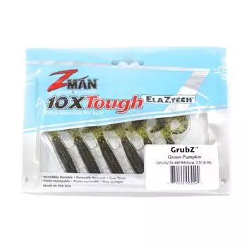 Zman Soft Lure GrubZ 3,5 дюйма, 6 шт. в упаковке, зеленая тыква (5544)