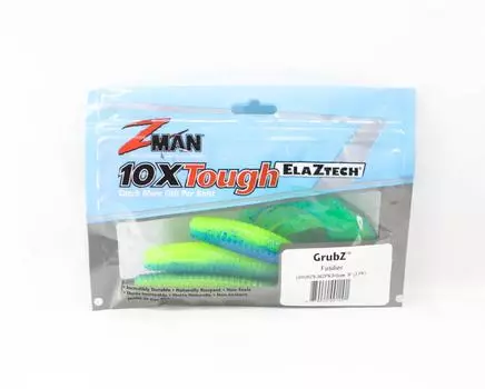 Zman Soft Lure GrubZ 9 дюймов, 3 шт. в упаковке Fusilier (1201)
