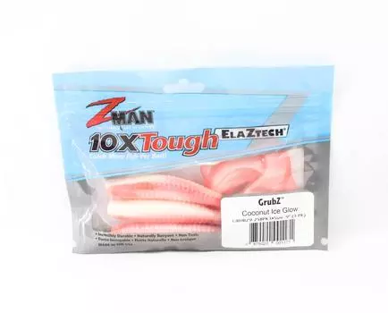 Zman Soft Lure GrubZ 9 дюймов 3 шт. в упаковке Coconut Ice (1171)