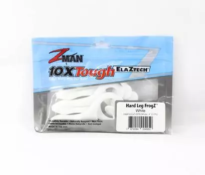 Zman Soft Lure Hard Leg Frogz 4 Inch 3/Pack White (4950)