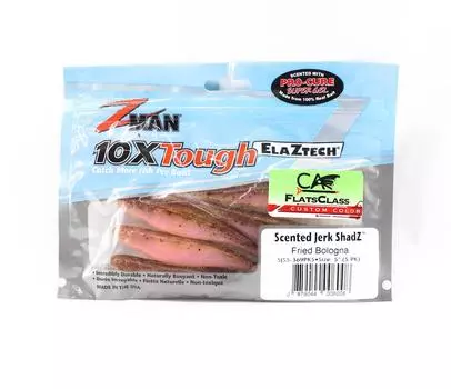 Zman Soft Lure Jerk ShadZ 5 дюймов 5 шт. в упаковке жареная болонья (6008)