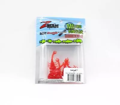 Zman Soft Lure LarvaZ 1,75 дюйма, 8 шт./упаковка, красный (4052)