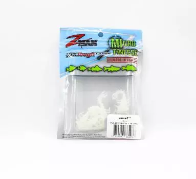 Zman Soft Lure LarvaZ 1,75 дюйма, 8 шт. в упаковке, светится (4076)