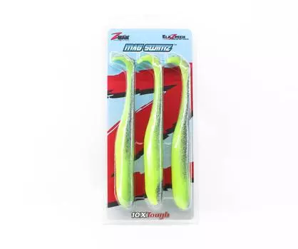 Zman Soft Lure Mag SwimZ 8 дюймов, 3 шт. в упаковке, сексуальная кефаль (8088)