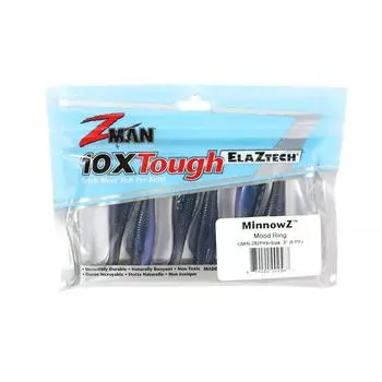 Zman Soft Lure MinnowZ 3 дюйма 6 шт. в упаковке Mood Ring (2567)