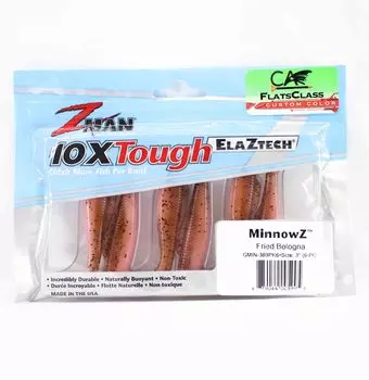 Zman Soft Lure MinnowZ 3 дюйма, 6 шт. в упаковке, жареная болонья (5995)