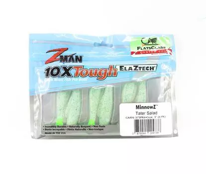Zman Soft Lure MinnowZ 3 дюйма, 6 шт. в упаковке, салат Картошка (4738)