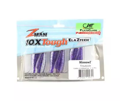 Zman Soft Lure MinnowZ 3 дюйма 6 шт. в упаковке Troutcicle (4721)