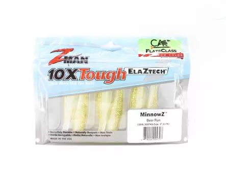 Zman Soft Lure MinnowZ 3 Inch 6 шт. в упаковке Beer Run (4707)