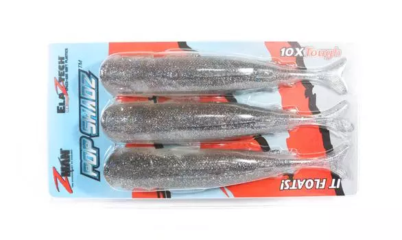 Zman Soft Lure Pop ShadZ 5 Inch 3 шт. в упаковке Smoky Shad (4974)