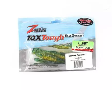 Zman Soft Lure Scented PaddlerZ 4 Inch 5/Pack Gitter Готово (4691)