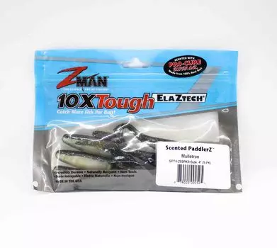 Zman Soft Lure Scented PaddlerZ 4 дюйма 5 шт. в упаковке Mulletron (2505)
