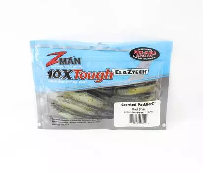 Zman Soft Lure Scented PaddlerZ 5 дюймов 5 шт. в упаковке Bad Shad (0112)