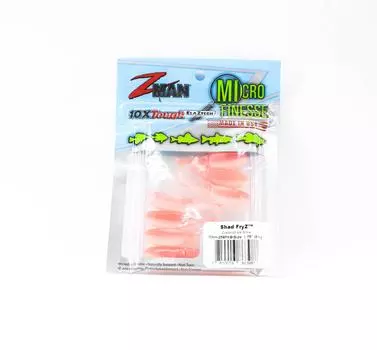 Zman Soft Lure Shad FryZ 1,75 дюйма 8 шт. в упаковке Coconut Ice Glow (3987)