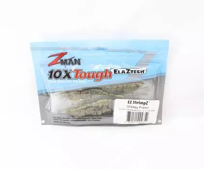 Zman Soft Lure Shrimpz 3,5 дюйма, 4 шт. в упаковке, жирная креветка (2352)