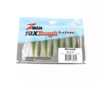 Zman Soft Lure Slim SwimZ 2.5 дюйма 8 шт. в упаковке Blood Oil (4694)