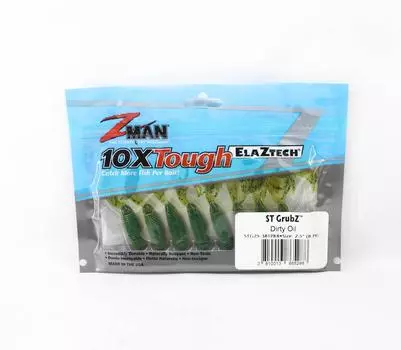 Zman Soft Lure ST GrubZ 2,5 дюйма, 8 шт. в упаковке, грязное масло (5288)