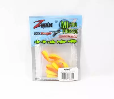 Zman Soft Lure StingerZ 2 дюйма 8 шт. в упаковке Firetreuse (3925)