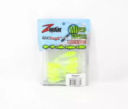 Zman Soft Lure StingerZ 2 Inch 8 шт. в упаковке Glow Chartreuse (3857)
