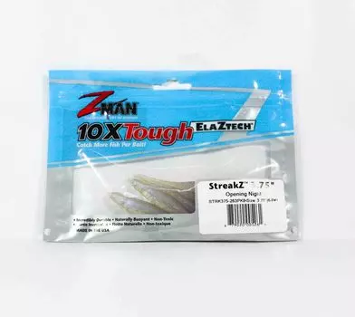 Zman Soft Lure StreakZ 3,75 дюйма, 6 штук в упаковке, премьера (5261)