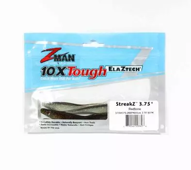 Zman Soft Lure StreakZ 3,75 дюйма, 6 шт. в упаковке, красная кость (8606)