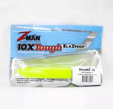 Zman Soft Lure StreakZ XL 8 дюймов, 2 шт./упак. Горячая таблица (0139)