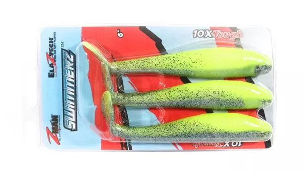 Zman Soft Lure SwimmerZ 6 дюймов, 3 шт. в упаковке, сексуальная кефаль (4936)