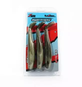 Zman Soft Lure SwimmerZ 6 дюймов 3 шт. в упаковке Аю (4943)