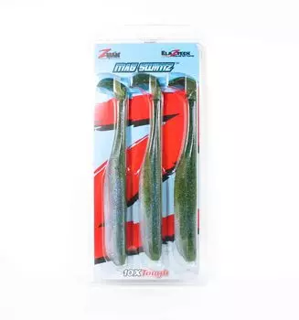 Zman Soft Lure SwimmerZ 8 дюймов, 3 шт. в упаковке, зеленый фонарь (8118)