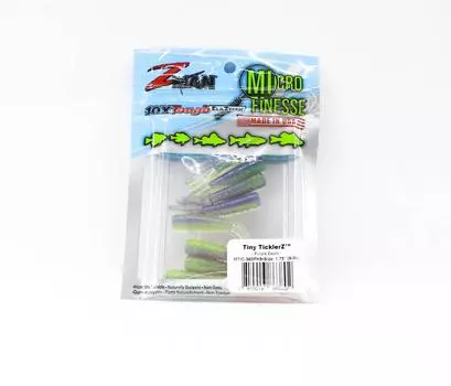 Zman Soft Lure Tiny TicklerZ 1,75 дюйма, 8 шт. в упаковке, Purple Death (3802)