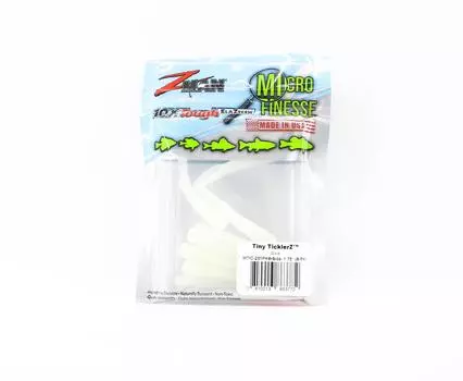 Zman Soft Lure Tiny TicklerZ 1,75 дюйма, 8 шт. в упаковке, светится (3772)
