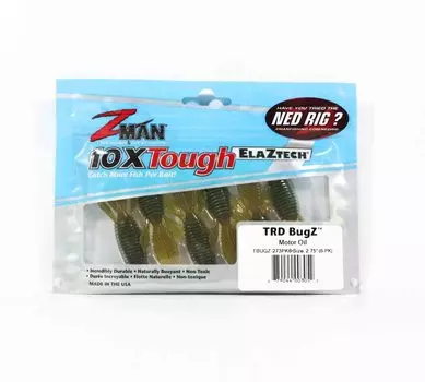 Zman Soft Lure TRD Bugz 2,75 дюйма, 6 шт., моторное масло (3052)