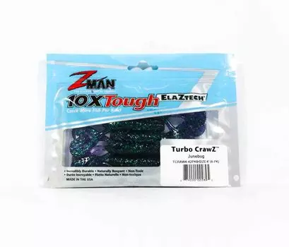 Zman Soft Lure Turbo CrawZ 4 дюйма, 6 шт. в упаковке, июньская ошибка (2895)