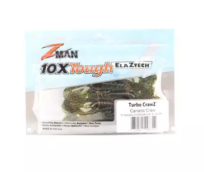 Zman Soft Lure Turbo CrawZ 4 дюйма (6 шт. в упаковке) Canada Craw (8712)