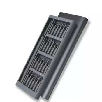 Zmart 24pcs Precision Screwdriver Kit Magnetic Bit Aluminum Box
