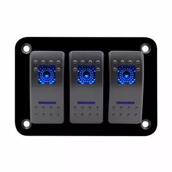 zmayastar 3 серии водонепроницаемая панель переключателей для лодок, автомобильных и морских шкафчиков, панель переключателей DC12-24V, морские принадлежности SP-CYKG-01