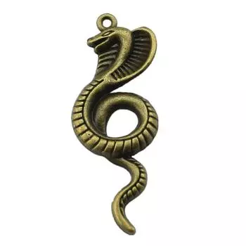 Змеиные подвески для изготовления ювелирных изделий, кулоны, аксессуары для поделок своими руками