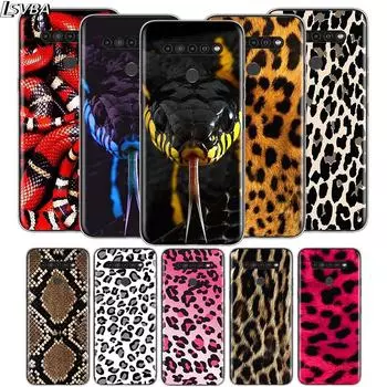 Змеиный леопардовый принт для LG V60 V50S V50 G8X G8S G8 G7 ThinQ 5G K61 K51S K41S K30 K20 Q60 Q9 Мягкий чехол для телефона LG K20 2019