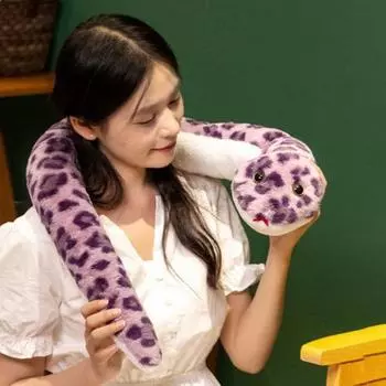 Змея плюшевая игрушка 45 дюймов большая мягкая игрушка змея кукла зелёный