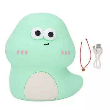 Змея узор детский мультяшный светильник для сна инновационный ночник для крана мягкий силиконовый мультяшный фонарь зелёный