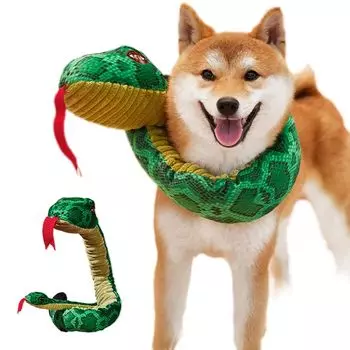 Змея Змея Головной убор жующий звук игрушка кошка собака игрушка плюшевая игрушка кигуруми Головной убор самая крепкая жевательная деревянная игрушка для собак которая не сломается зелёный