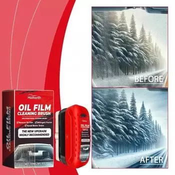 Значительный эффект от восстановления лобового стекла Очистка Очистка масляной пленки Средство для очистки лобового стекла Ремонт автомобиля