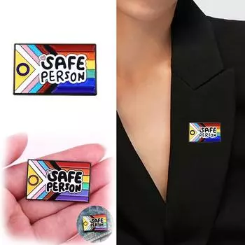 Значки, разноцветные флаги, окрашенные броши из сплава, одежда, сумки, шляпы, металлические аксессуары One Size