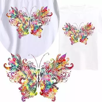 Значки с бабочками, наклейки для шитья одежды, утюг на нашивке, нашивка для одежды, наклейка с теплопередачей, аппликация A Small