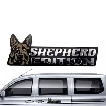 Значок для автомобиля с изображением собаки, 3D-значок для собак, акриловый значок, наклейка для автомобиля, наклейки на бампер, забавный автомобильный значок для экстерьера автомобиля