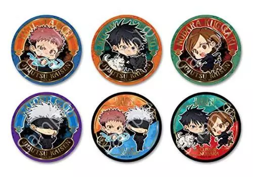 Значок для ювелирной банки Jujutsu Kaisen Trading, стандартный набор из 6 шт., версия.