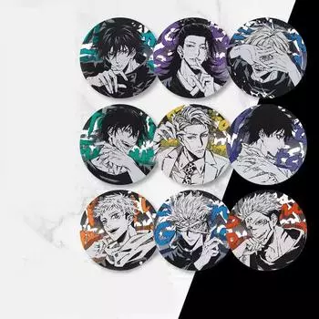 Значок дзюдзюцу Кайсен, двойной светоотражающий значок, значок аниме.